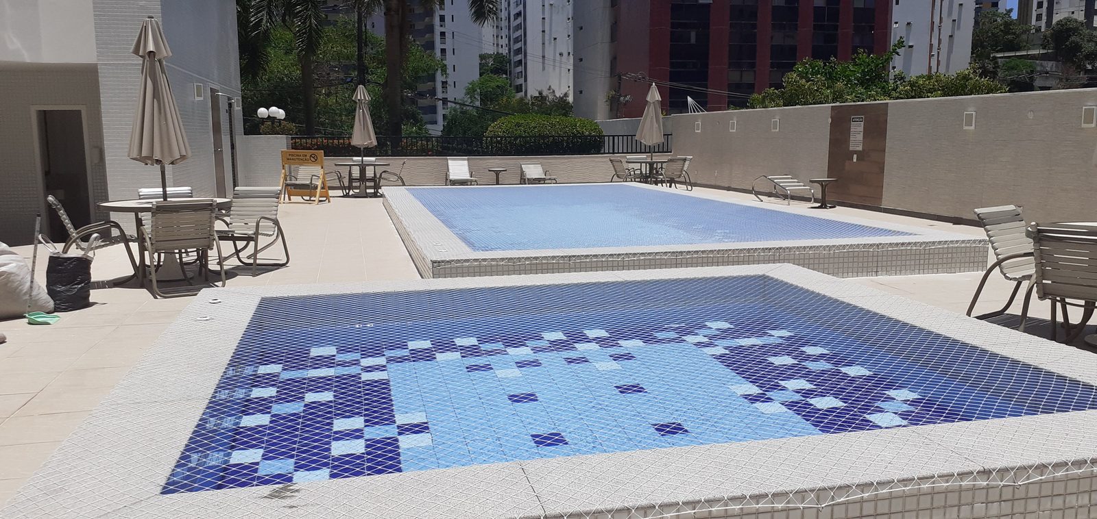 Rede de proteção para piscina de condomínio no bairro Pituba, Salvador